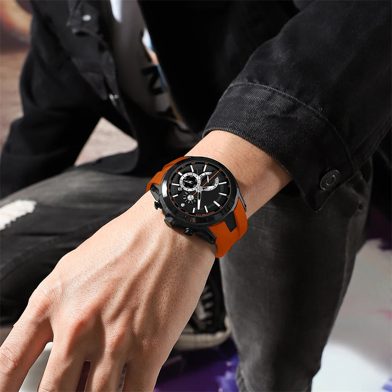 💎Estiloso reloj deportivo con pantalla luminosa, correa de silicona y diseño resistente al agua