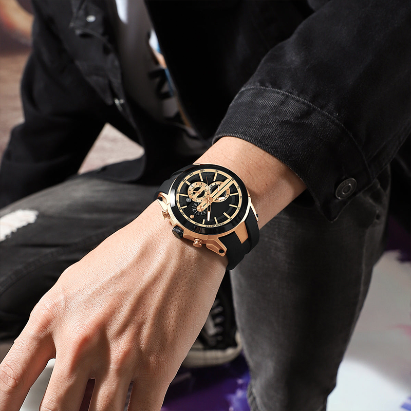 💎Estiloso reloj deportivo con pantalla luminosa, correa de silicona y diseño resistente al agua