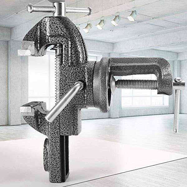 🔥 ¡50% DTO! 🔧 Tornillo de Banco Mini Universal de Alto Rendimiento – Hierro Fundido Templado – Rotación 360° y Mordazas de 63 mm para Taller y Bricolaje