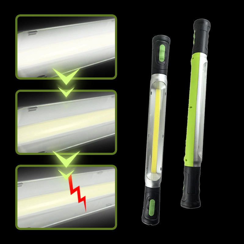 🛠️⚡ Luz de trabajo LED recargable con gancho – ¡50% de descuento! 3 modos, batería doble de 2600 mAh, más de 3 horas de autonomía: resistente y portátil.