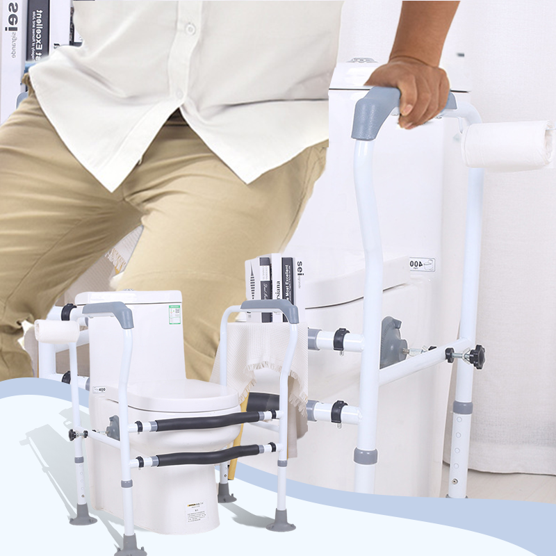 🔥OFERTA HOT 50% OFF! 🚻🛡️ Barras de Seguridad para WC para Personas Mayores – Instalación sin herramientas· ventosas antideslizantes y portarrollos integrado 🏠