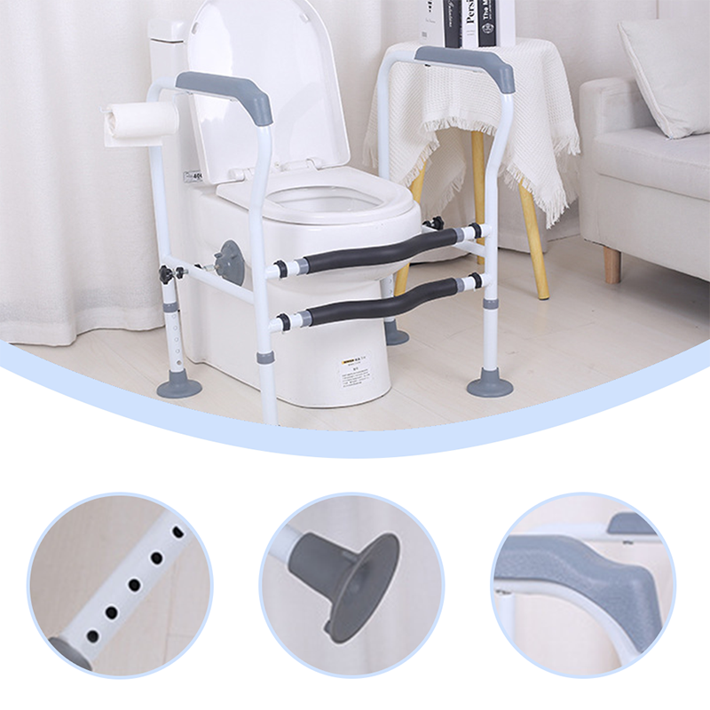 🔥OFERTA HOT 50% OFF! 🚻🛡️ Barras de Seguridad para WC para Personas Mayores – Instalación sin herramientas· ventosas antideslizantes y portarrollos integrado 🏠