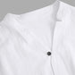Moderno conjunto de dos piezas de algodón y lino para hombre