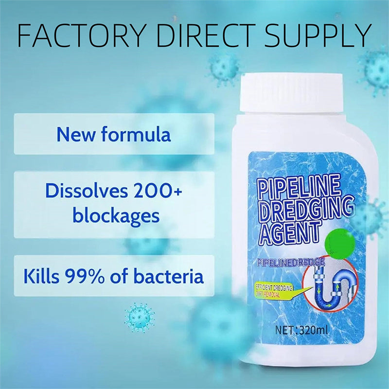 🎁2026 New Arrivals 50% OFF💥Powerful Pipe Dredging Agent for Kitchen and Toilet Pipelines - Dissolves 200+ Blockages and Kills of Bacteria