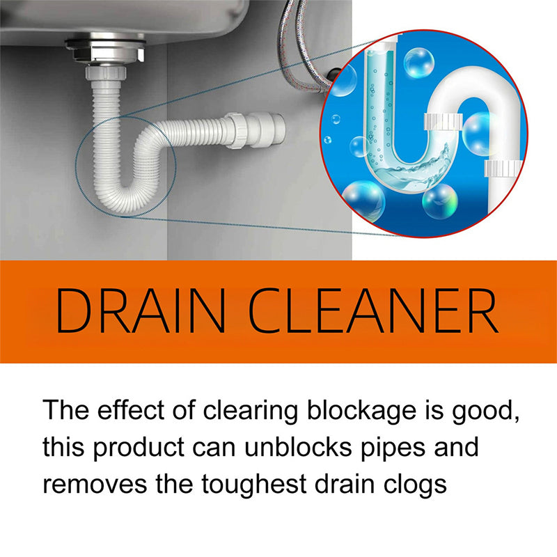 🎁2026 New Arrivals 50% OFF💥Powerful Pipe Dredging Agent for Kitchen and Toilet Pipelines - Dissolves 200+ Blockages and Kills of Bacteria
