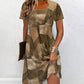 Vestido Casual para Mujer con Estampado Patchwork