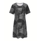 Vestido Casual para Mujer con Estampado Patchwork
