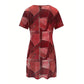 Vestido Casual para Mujer con Estampado Patchwork