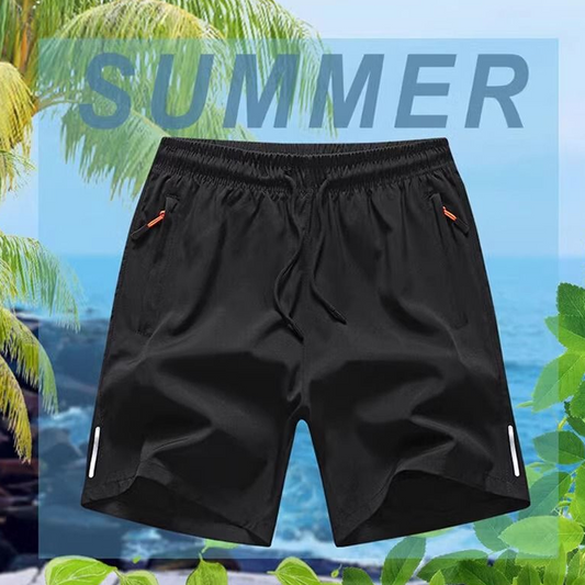 💎 -¡50% EN PANTALONES CORTOS ELÁSTICOS DE VERANO PARA HOMBRE! 💎 Bolsillos transpirables con cremallera y ajuste🩳❄️ elástico