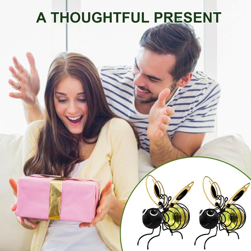 🐝 Lámpara solar colgante para exteriores con forma de abeja