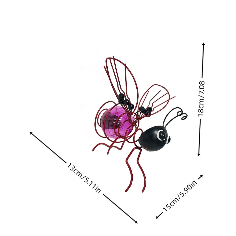 🐝 Lámpara solar colgante para exteriores con forma de abeja