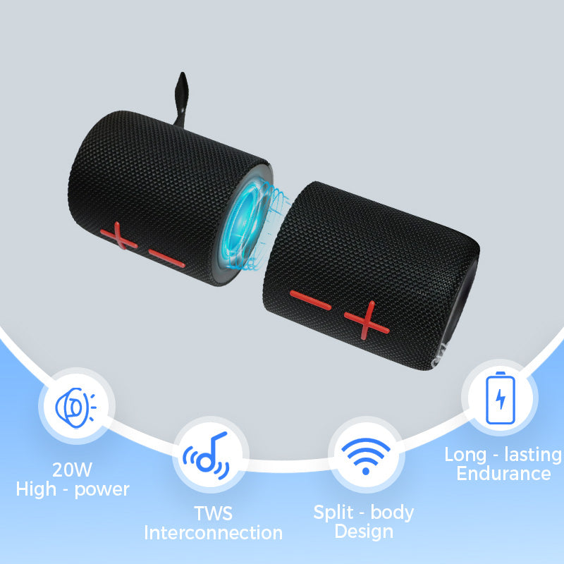 Altavoz Bluetooth separable magnético 2 en 1