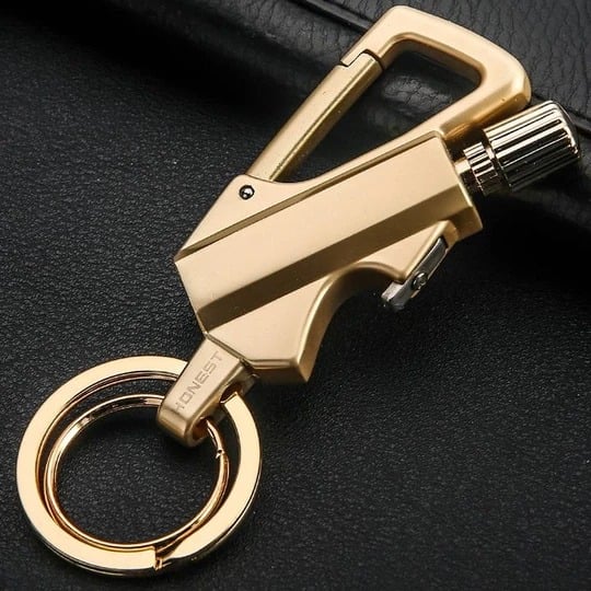 ⏳🔥¡50 % DE DESCUENTO POR TIEMPO LIMITADO! ⏰ 🏃‍♂️✨ Compacto, fuerte y listo – Llavero encendedor de pedernal para cualquier aventura 🔥🗝️