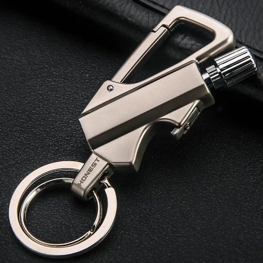 ⏳🔥¡50 % DE DESCUENTO POR TIEMPO LIMITADO! ⏰ 🏃‍♂️✨ Compacto, fuerte y listo – Llavero encendedor de pedernal para cualquier aventura 🔥🗝️