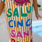 Vestido para Mujer con Estampado Moderno, Manga Corta y Cuello en V