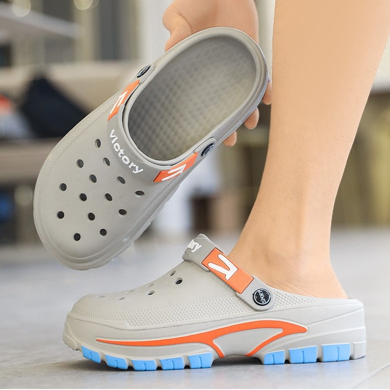 👞 ¡50 % DE DESCUENTO! 💫 Sandalias transpirables sin cordones para hombre: parte superior de malla, suela antideslizante y ajuste cómodo para el verano 🏖️
