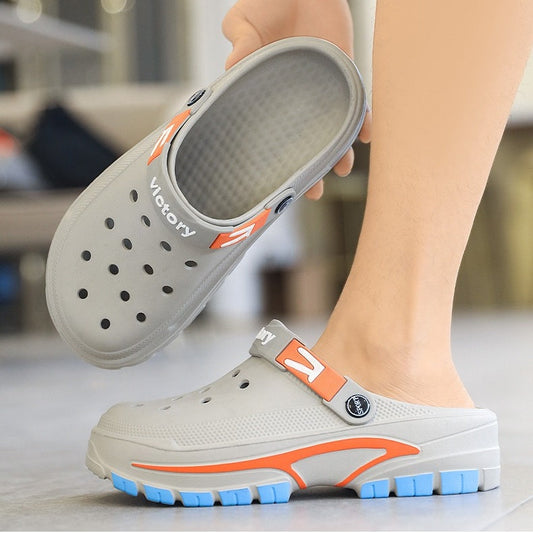👞 ¡50 % DE DESCUENTO! 💫 Sandalias transpirables sin cordones para hombre: parte superior de malla, suela antideslizante y ajuste cómodo para el verano 🏖️