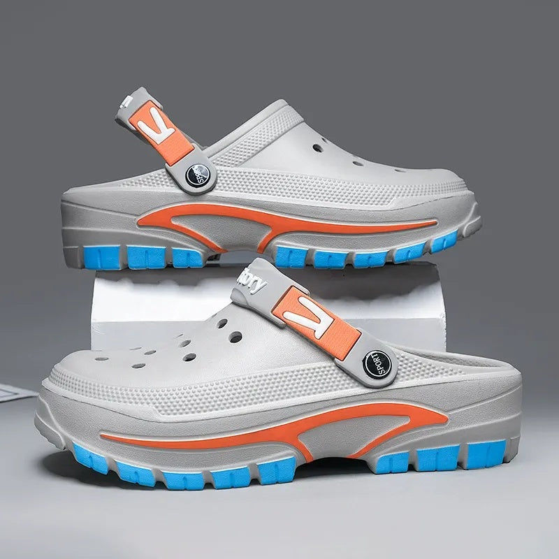 👞 ¡50 % DE DESCUENTO! 💫 Sandalias transpirables sin cordones para hombre: parte superior de malla, suela antideslizante y ajuste cómodo para el verano 🏖️