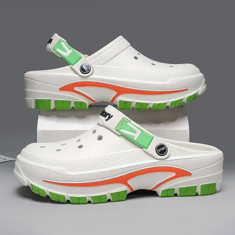 👞 ¡50 % DE DESCUENTO! 💫 Sandalias transpirables sin cordones para hombre: parte superior de malla, suela antideslizante y ajuste cómodo para el verano 🏖️