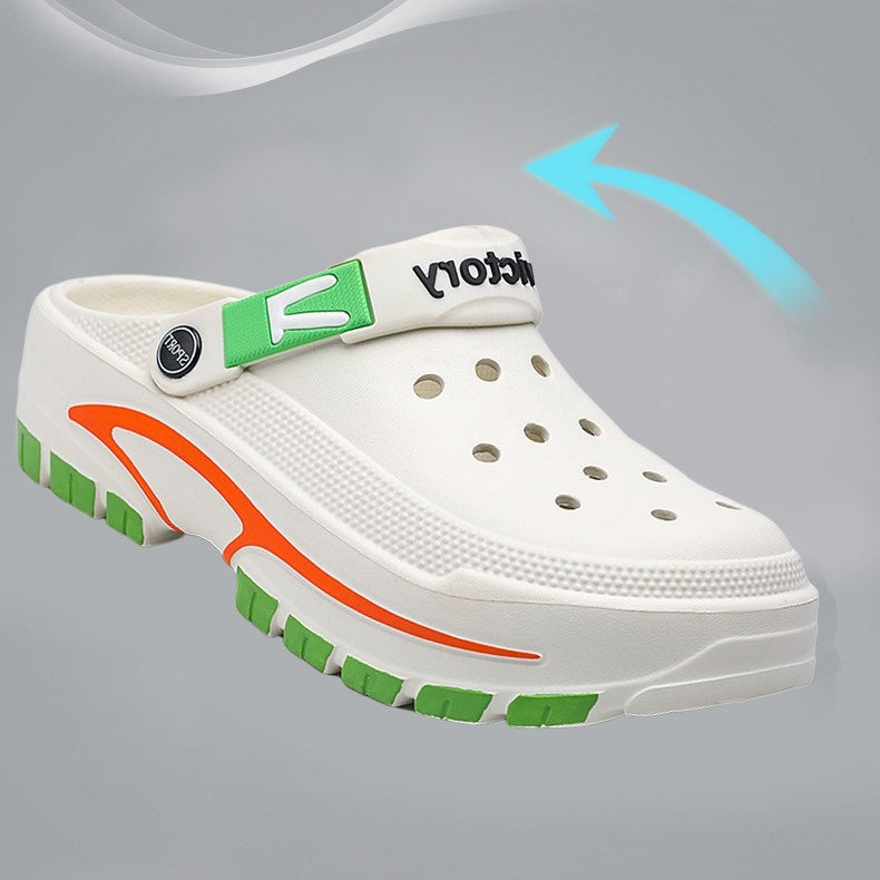 👞 ¡50 % DE DESCUENTO! 💫 Sandalias transpirables sin cordones para hombre: parte superior de malla, suela antideslizante y ajuste cómodo para el verano 🏖️