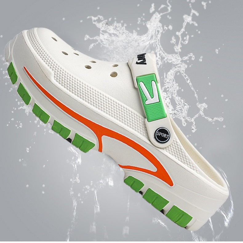 👞 ¡50 % DE DESCUENTO! 💫 Sandalias transpirables sin cordones para hombre: parte superior de malla, suela antideslizante y ajuste cómodo para el verano 🏖️