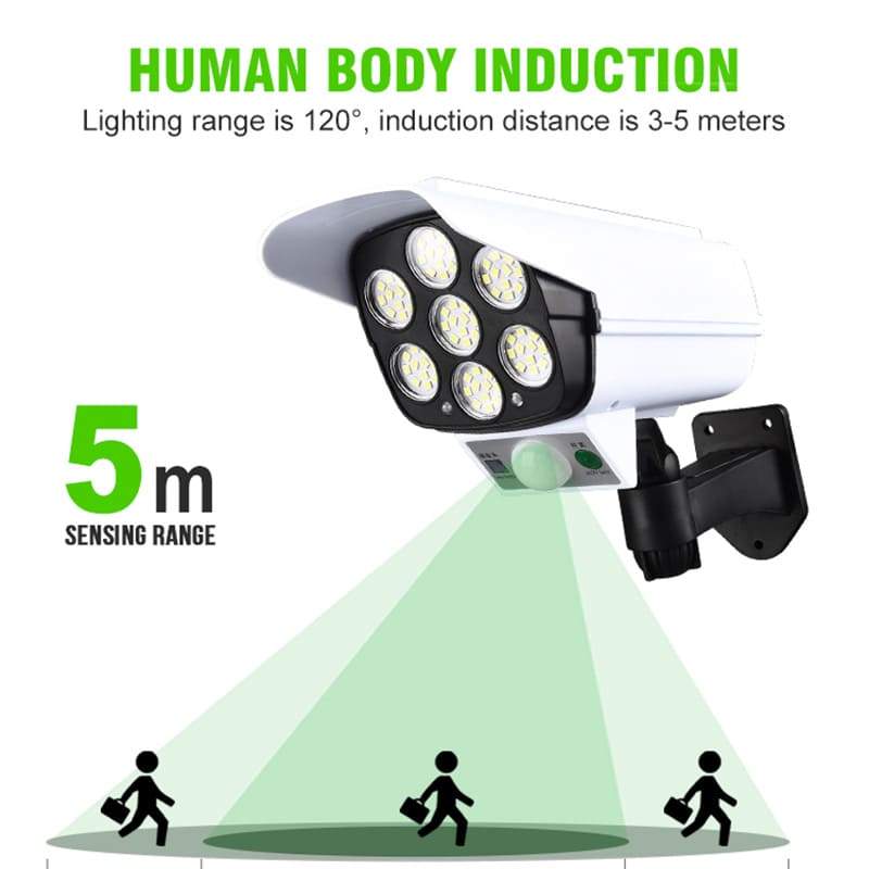 🏆Luz solar con sensor de movimiento tipo cámara
