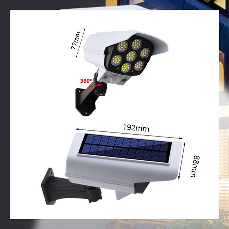 🏆Luz solar con sensor de movimiento tipo cámara