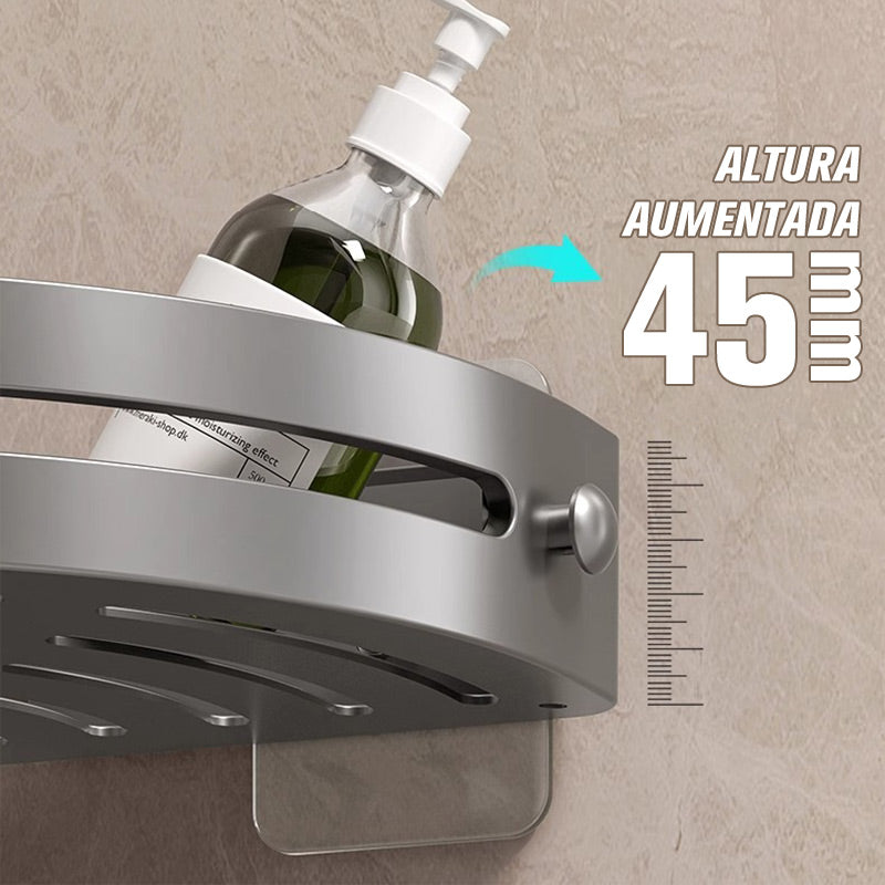 【1º en Artículos de baño】📢50% DE DESCUENTO!✨Estante de Ducha Esquinera sin Perforación con Ganchos