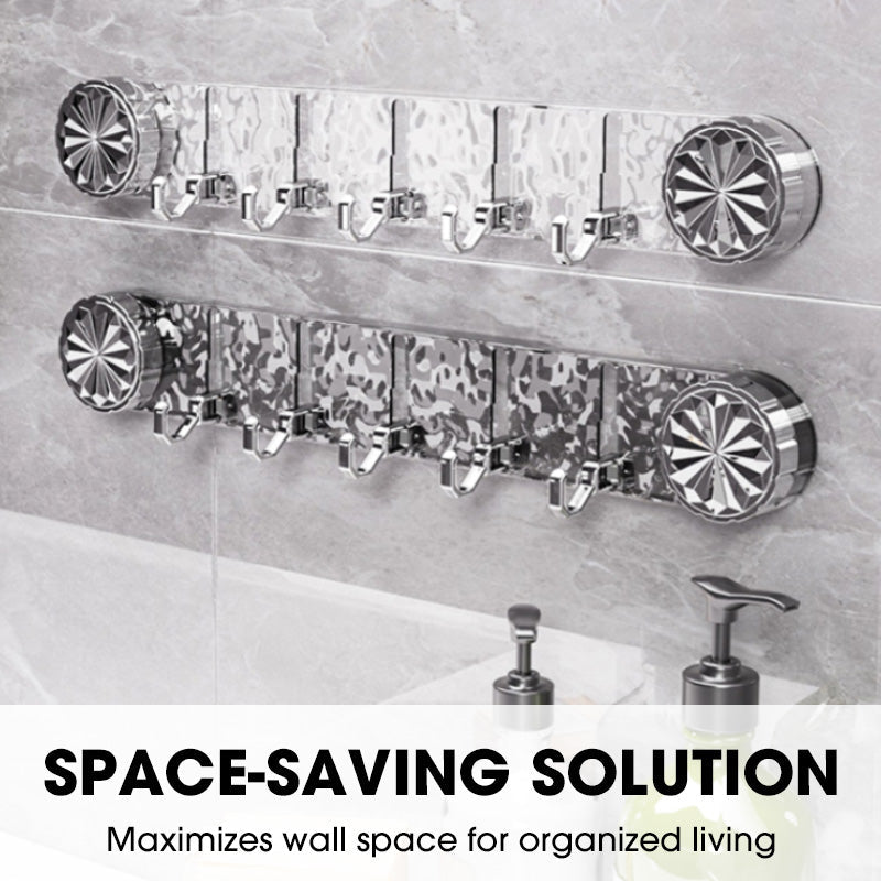 Organizador multifuncional y elegante con ganchos para colgar en la pared