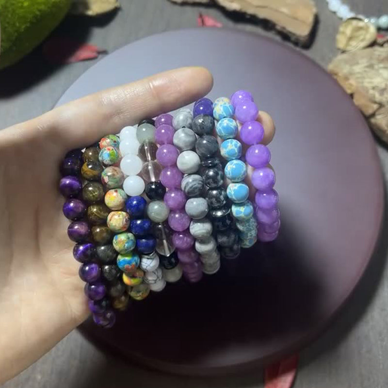 Pulsera de Cuentas de Piedra Natural