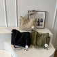Women's Large Capacity Solid Quilted Shoulder Bag