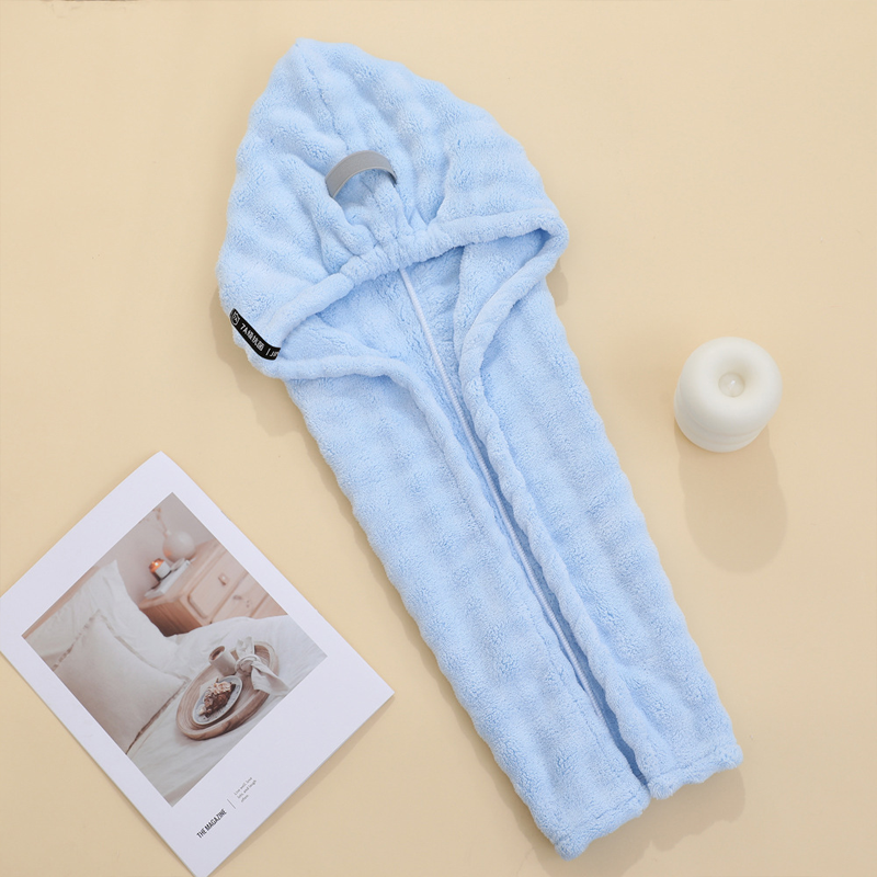 💫Compra 1 y llévate 1 gratis🛁Toalla grande para el cabello con cinta segura para mujeres