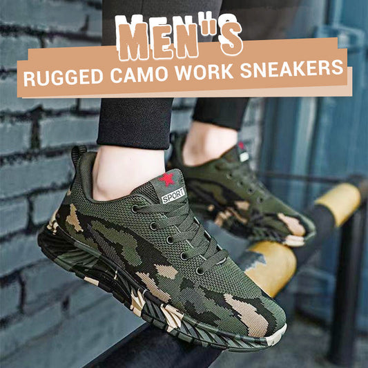 🛡️¡50% OFF! 👟 Zapatillas de Trabajo Camuflaje Resistentes – Duraderas y Antideslizantes para Uso Exterior/Construcción 🌿🔧