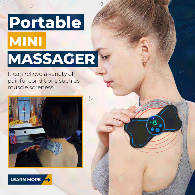 🔥⏰️¡OFERTA POR TIEMPO LIMITADO!💆‍♀️✨Mini Masajeador Corporal Portátil – Intensidad Ajustable para Cuello, Espalda, Cintura, Caderas y Piernas, ¡Relájate en Cualquier Lugar!