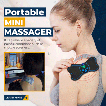 🔥⏰️¡OFERTA POR TIEMPO LIMITADO!💆‍♀️✨Mini Masajeador Corporal Portátil – Intensidad Ajustable para Cuello, Espalda, Cintura, Caderas y Piernas, ¡Relájate en Cualquier Lugar!