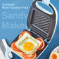 ⚡️Sandwichera Compacta de Calentamiento Rápido🥪 - Placas Antiadherentes Desmontables, Operación con Un Solo Toque (Encimera Compacta)
