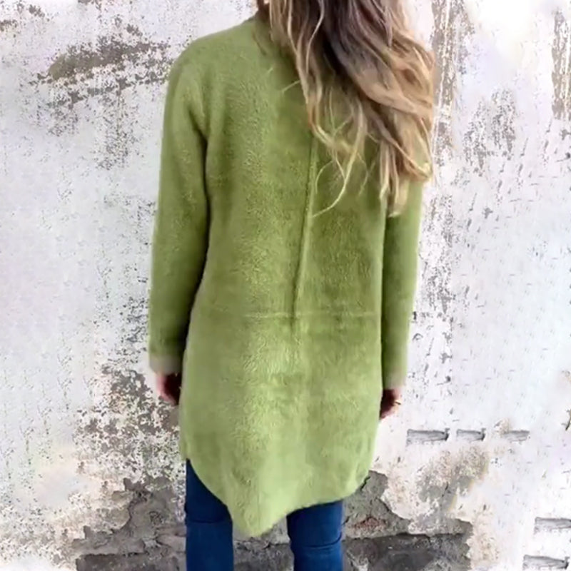 Abrigo elegante clásico de longitud media para mujer