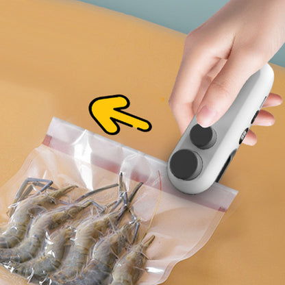Mini Sellador Magnético 2 en 1 Recargable para Bolsas y Botanas
