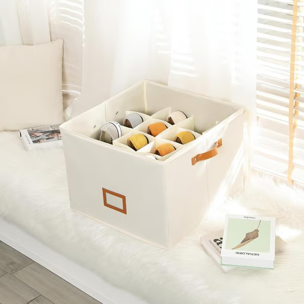 ⏰🔥 ¡50% DE DESCUENTO POR TIEMPO LIMITADO! 👟 Caja organizadora de zapatos de tela: plegable, de gran capacidad, a prueba de polvo y transpirable para armarios y dormitorios 🧺✨
