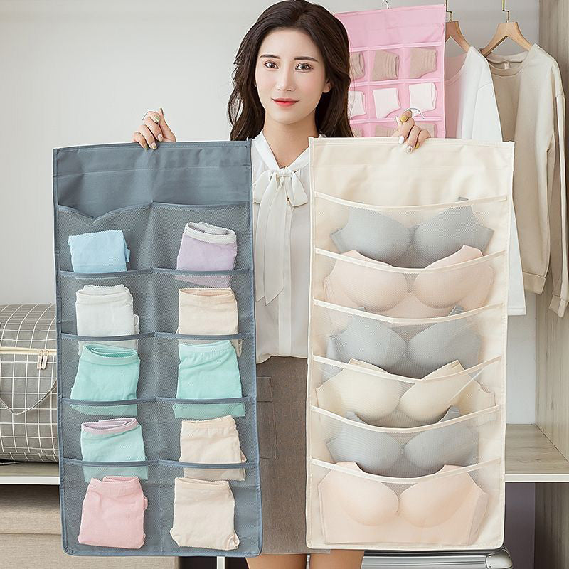 Organizador colgante de doble cara para guardar ropa interior