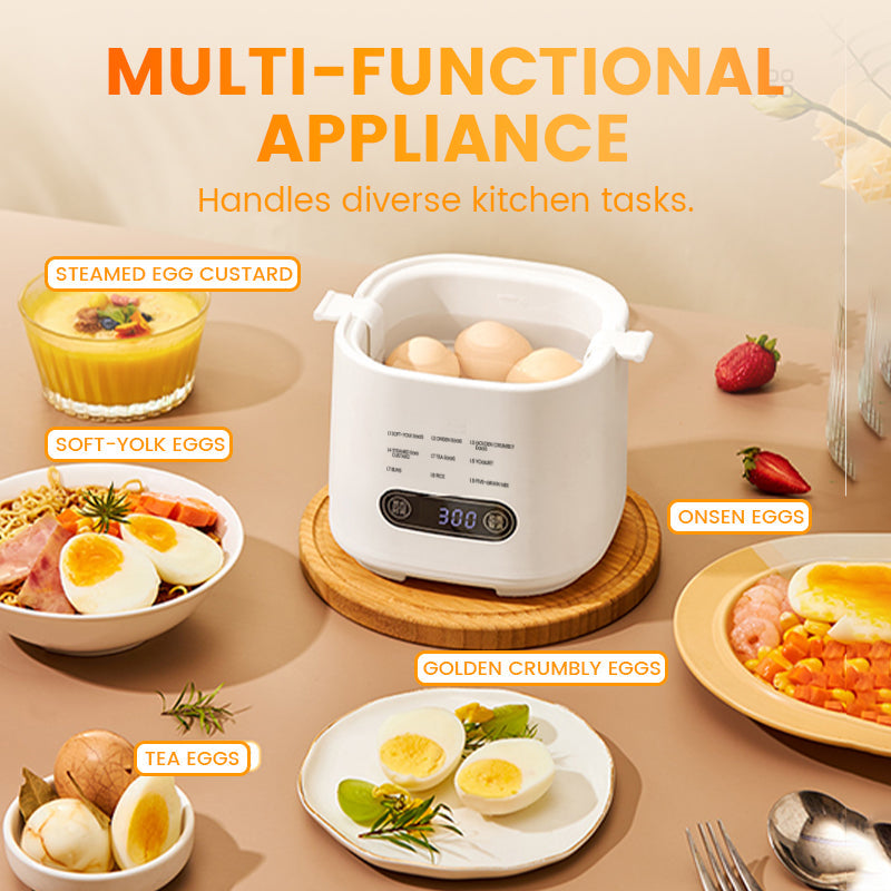 Mini set multifuncional para cocinar huevos con panel táctil inteligent