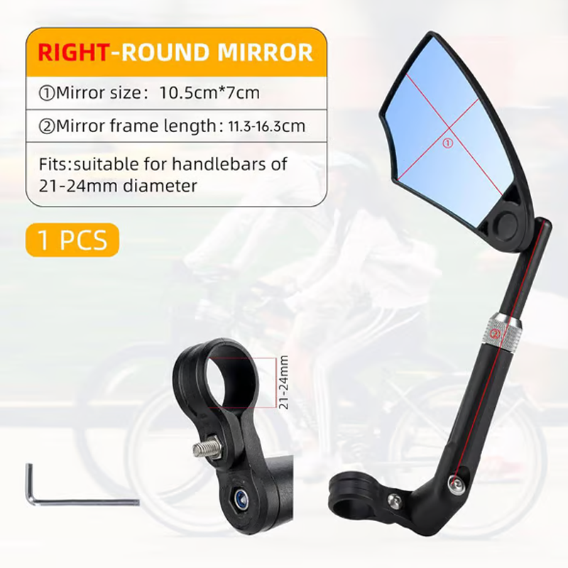 ⏳Oferta por tiempo limitado⏰Espejo retrovisor para bicicleta ajustable de 360°