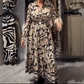 Vestido de manga larga con estampado floral elegante