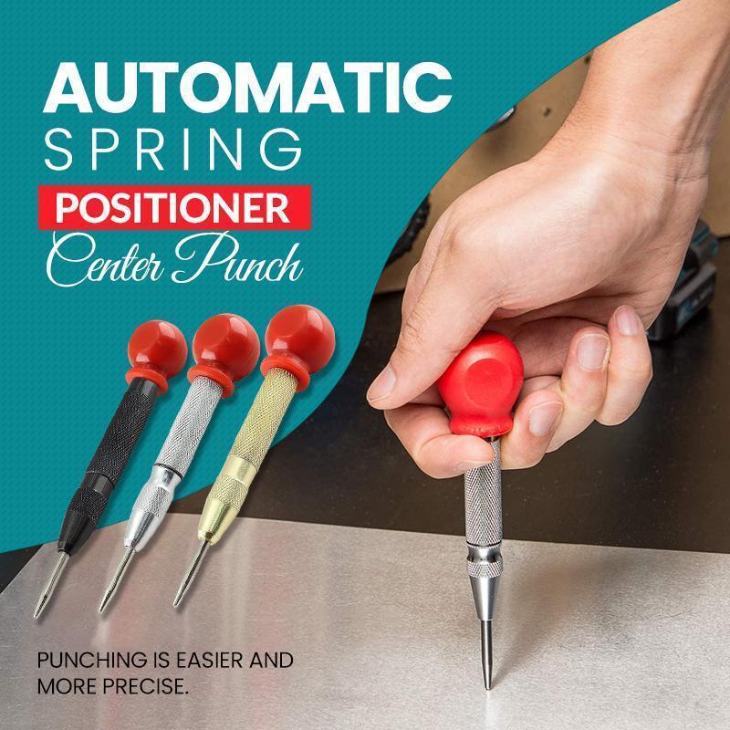 📢📢50% DTO. !! ⏰Granete automático con resorte: marcado de precisión para metal y madera con fuerza ajustable 🛠️📏