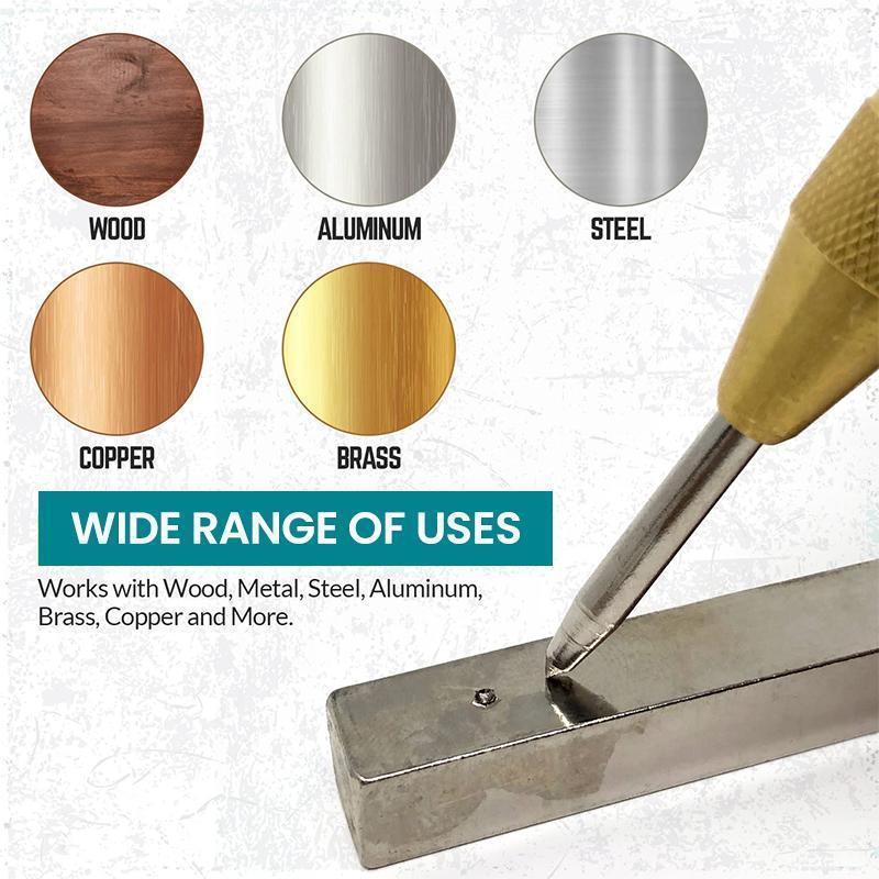 📢📢50% DTO. !! ⏰Granete automático con resorte: marcado de precisión para metal y madera con fuerza ajustable 🛠️📏