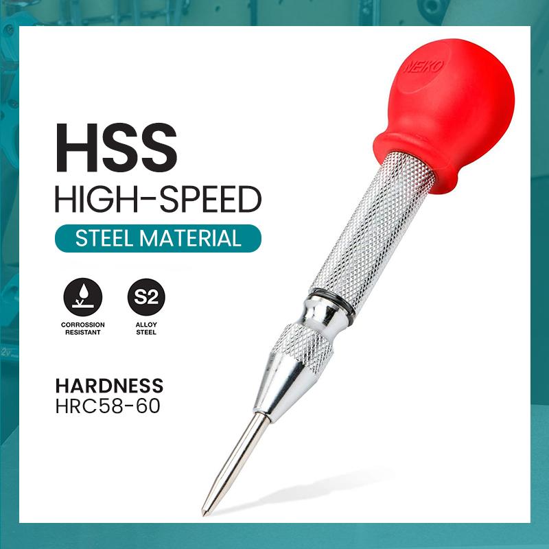 📢📢50% DTO. !! ⏰Granete automático con resorte: marcado de precisión para metal y madera con fuerza ajustable 🛠️📏
