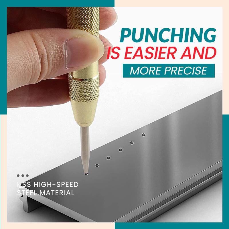 📢📢50% DTO. !! ⏰Granete automático con resorte: marcado de precisión para metal y madera con fuerza ajustable 🛠️📏