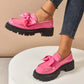 Mocasines de Plataforma Lindos y Elegantes con Moño