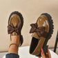 Mocasines de Plataforma Lindos y Elegantes con Moño