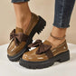 Mocasines de Plataforma Lindos y Elegantes con Moño